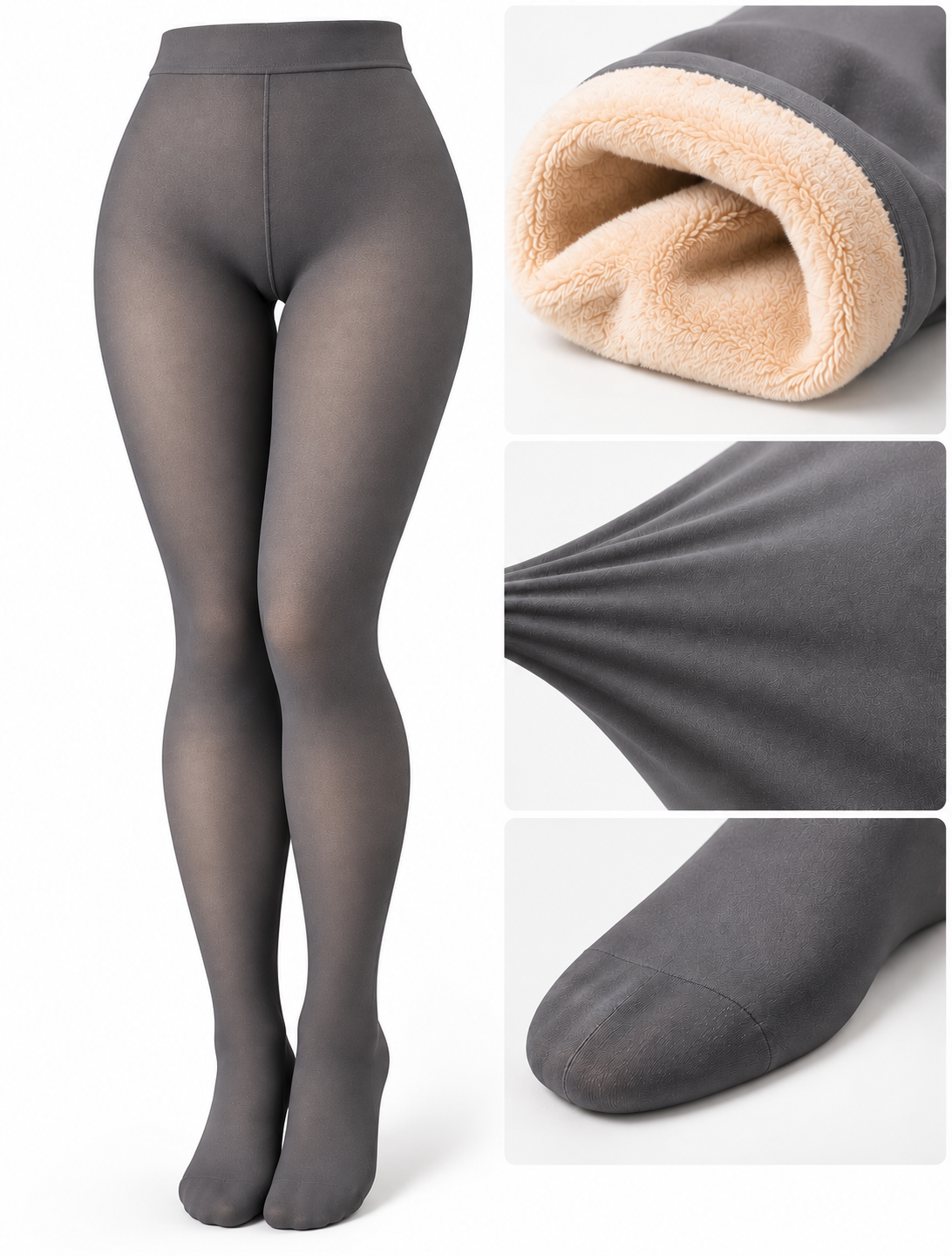 Collant Thermique Polaire Effet Transparent - Confort -30°C
