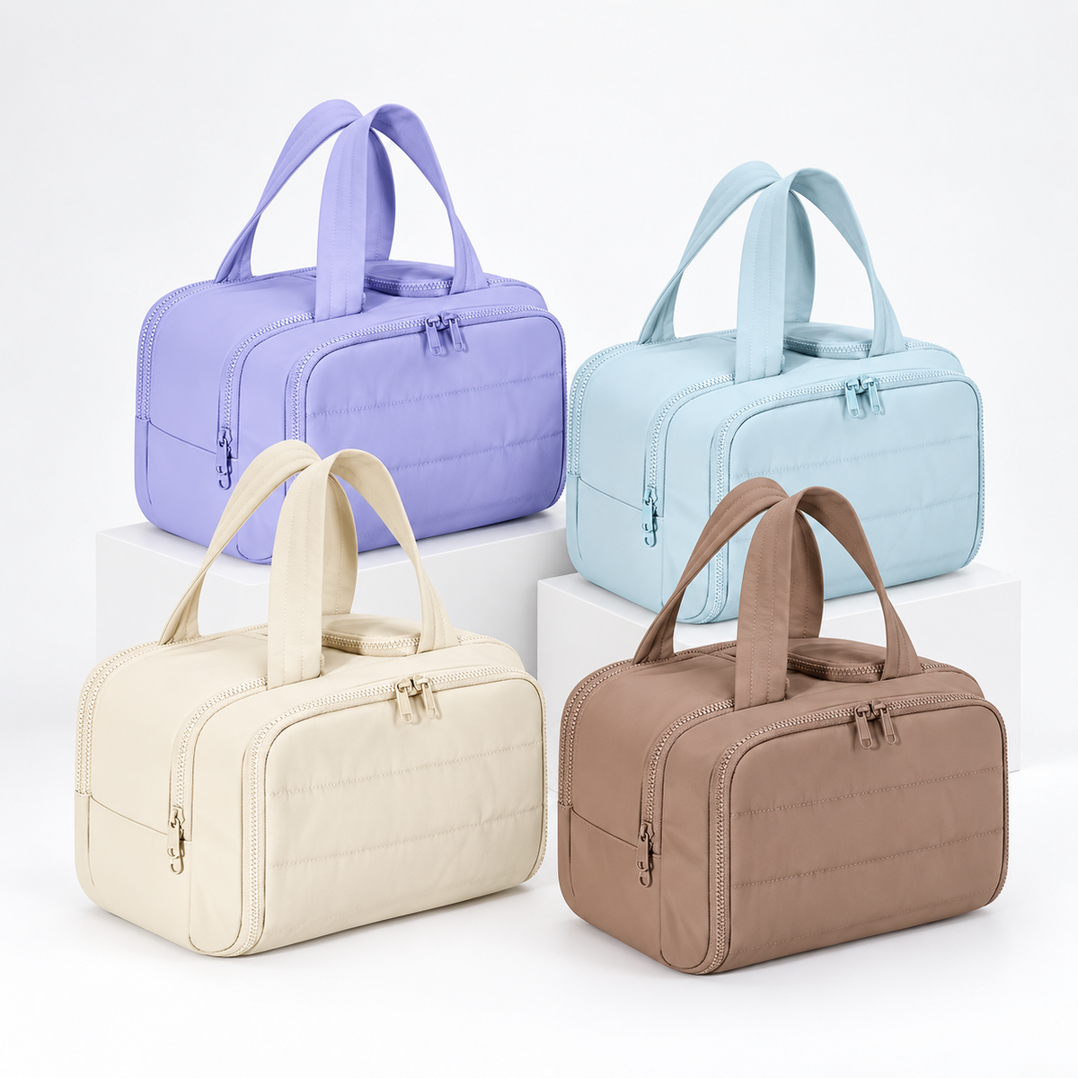 Rituel Beauté™ - Trousse de Toilette 4-en-1 Suspendue et Imperméable