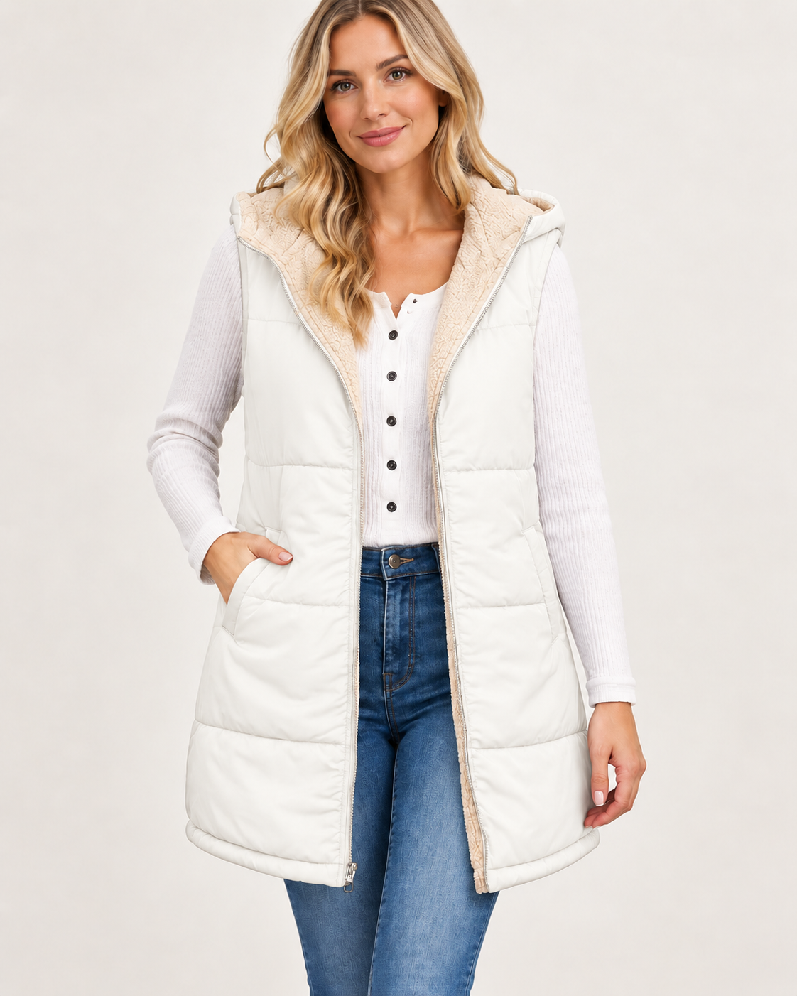 Québélya ReversaChic™ – Gilet Douillet et Polyvalent