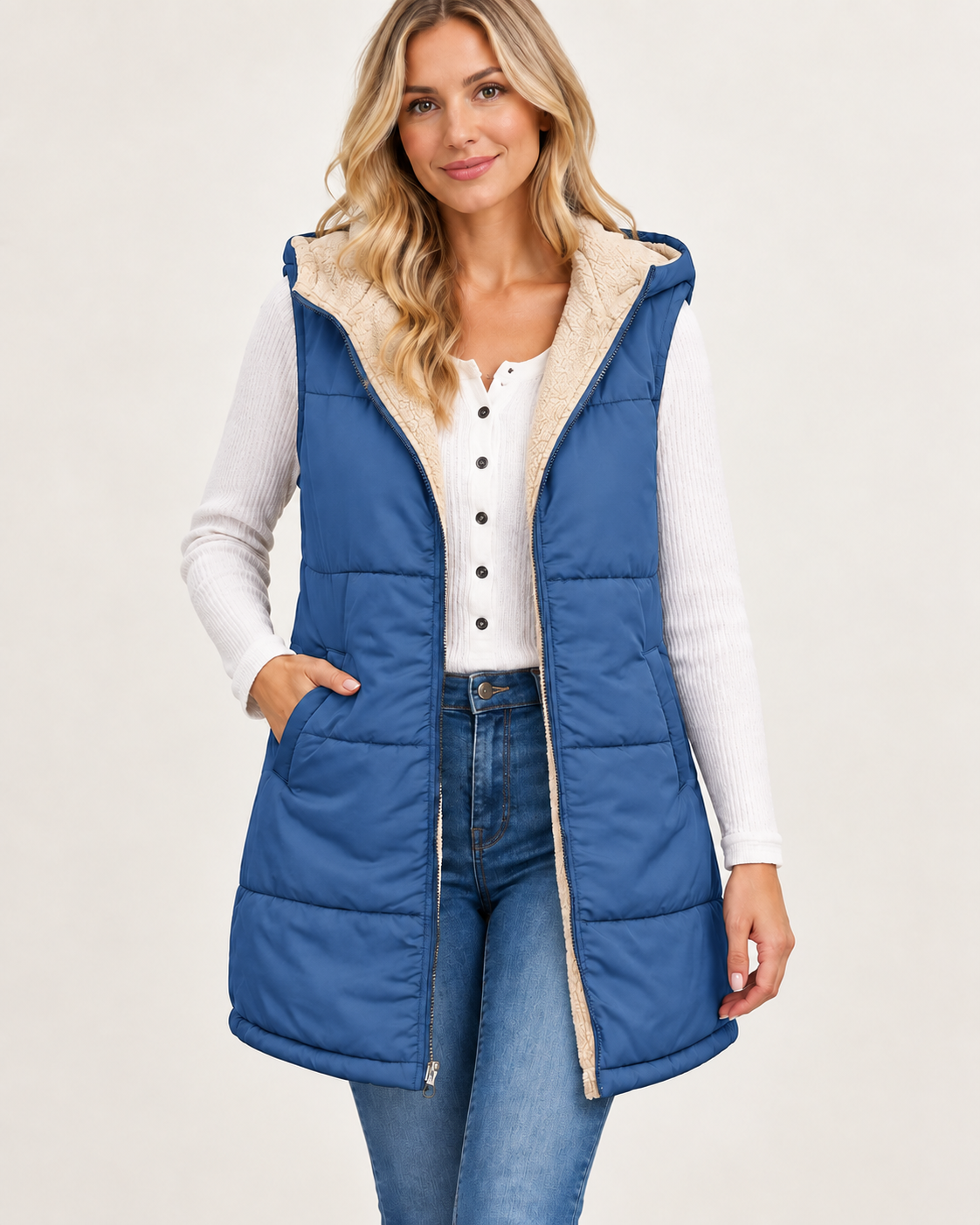 Québélya ReversaChic™ – Gilet Douillet et Polyvalent