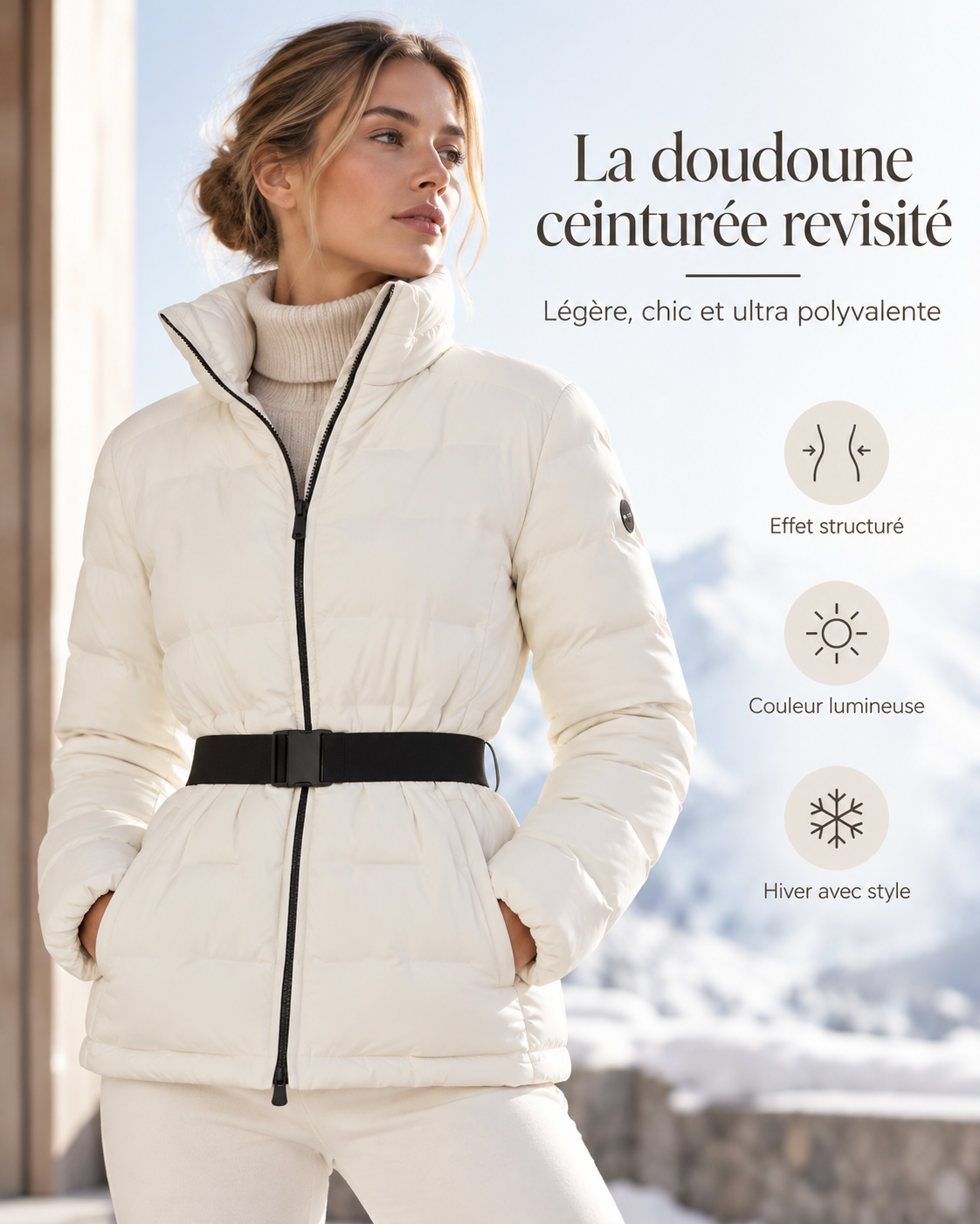 Parka Aurora — Coupe Cintrée à Capuchon Amovible