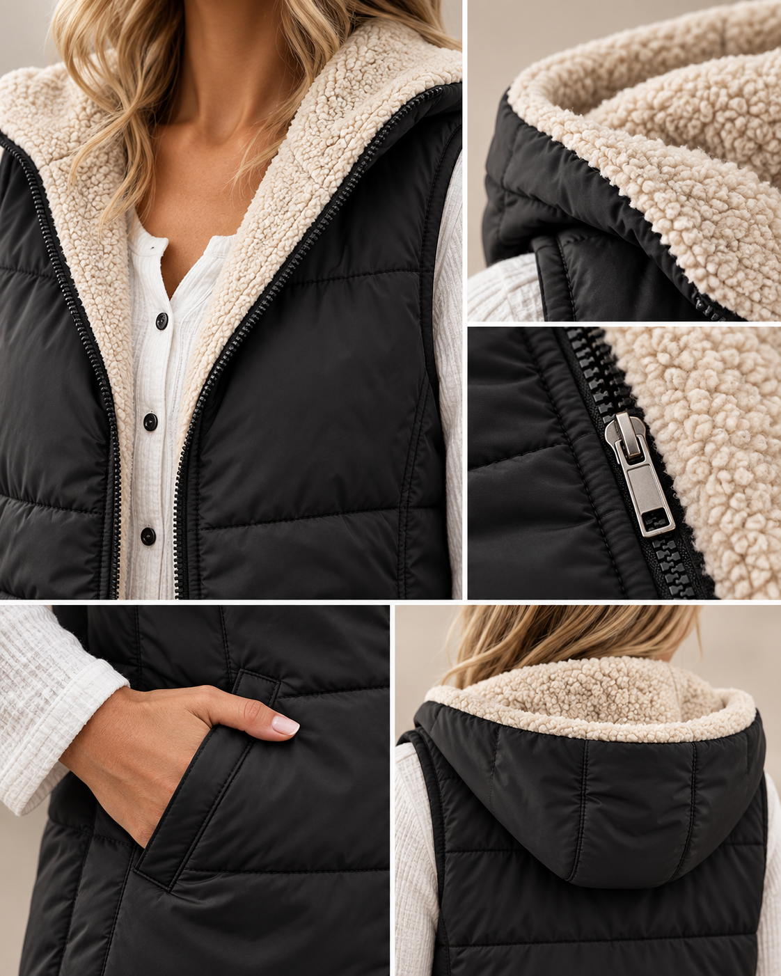 Québélya ReversaChic™ – Gilet Douillet et Polyvalent