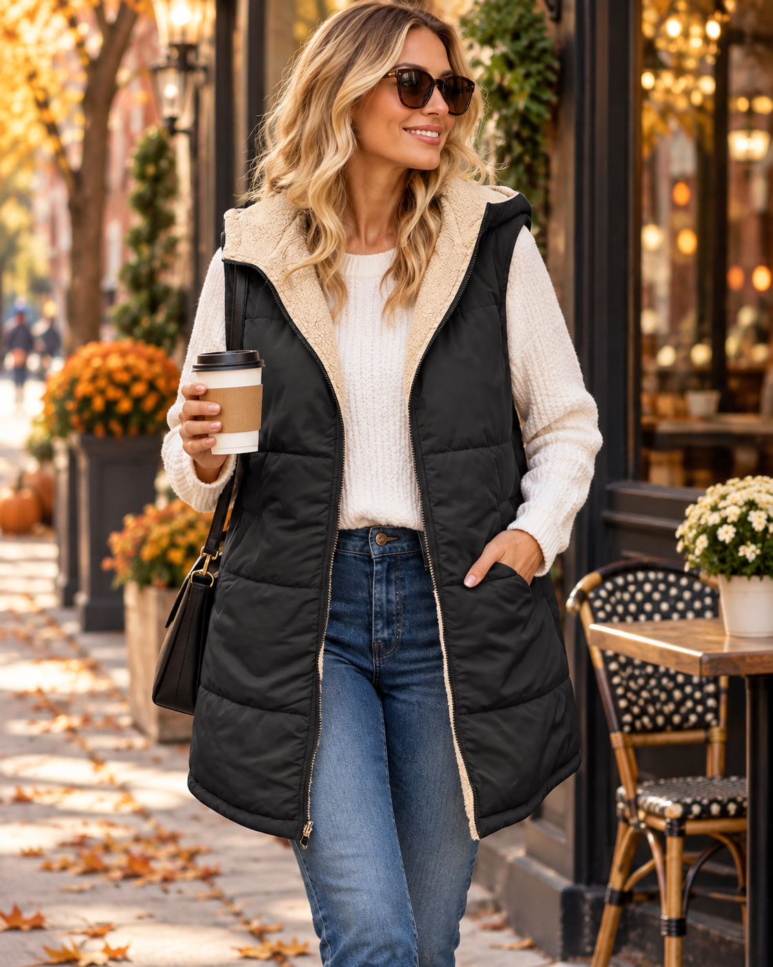 Québélya ReversaChic™ – Gilet Douillet et Polyvalent