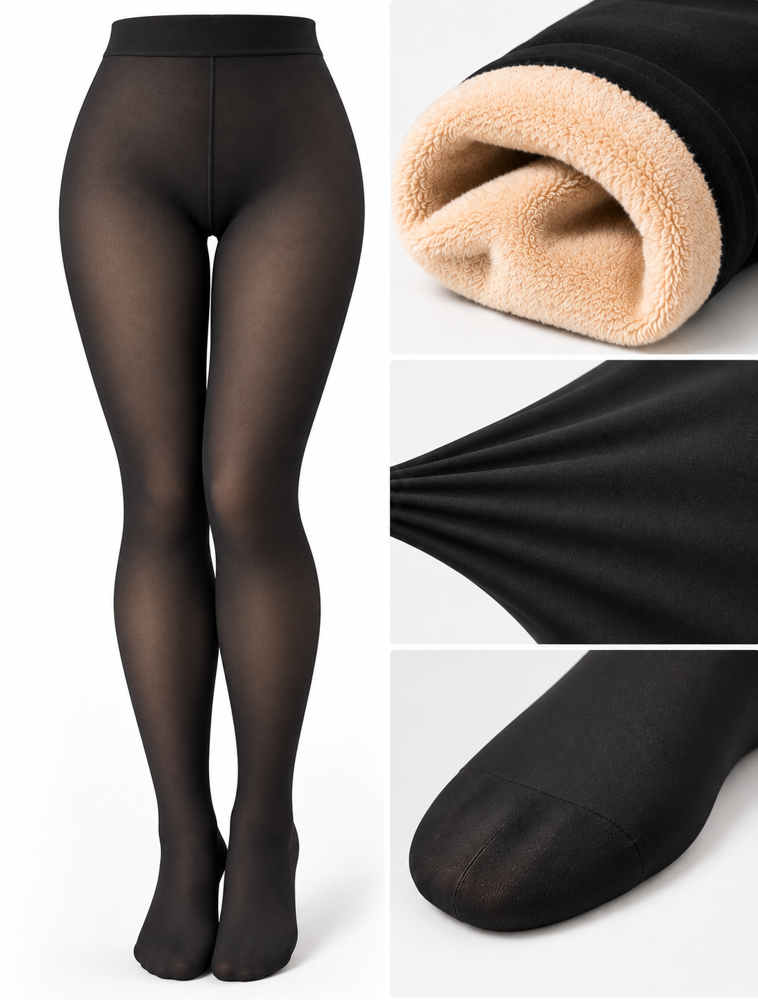 Collant Thermique Polaire Effet Transparent - Confort -30°C