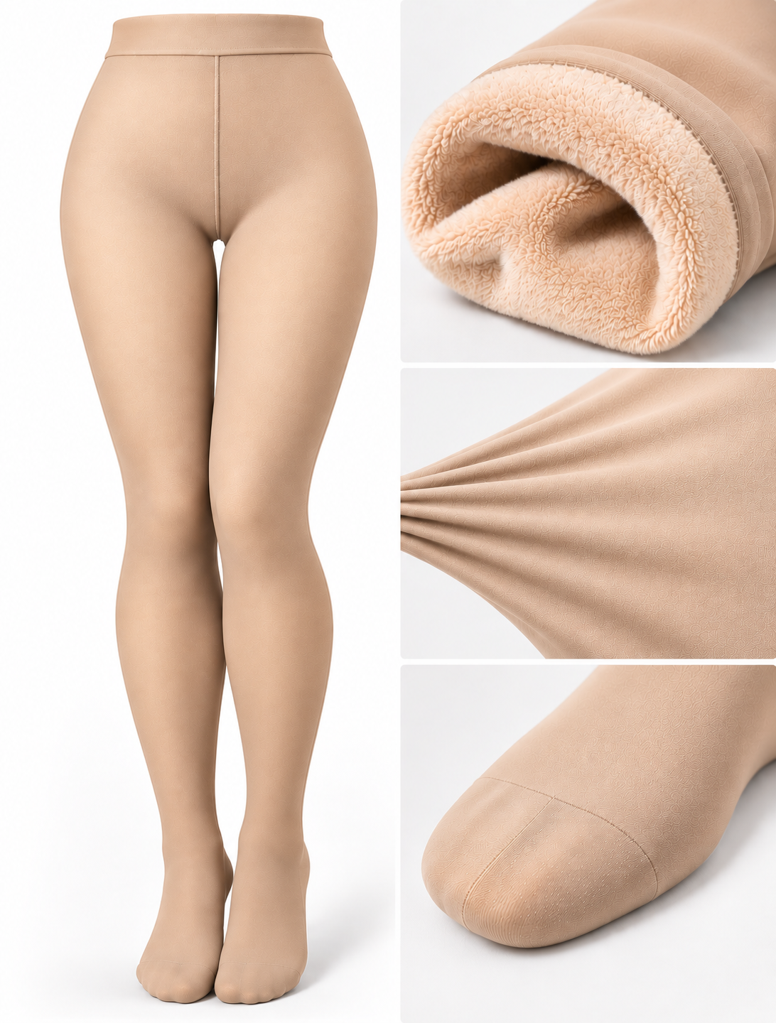Collant Thermique Polaire Effet Transparent - Confort -30°C