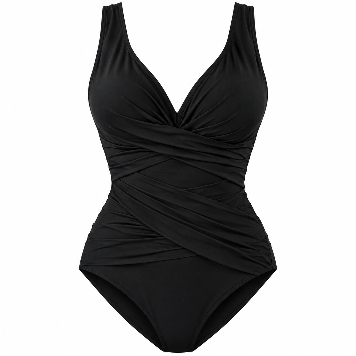 Élancia™ – Maillot Une Pièce Drapé & Flatteur