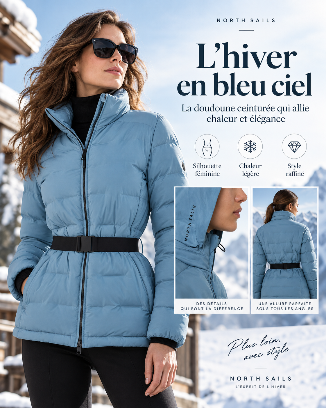 Parka Aurora — Coupe Cintrée à Capuchon Amovible