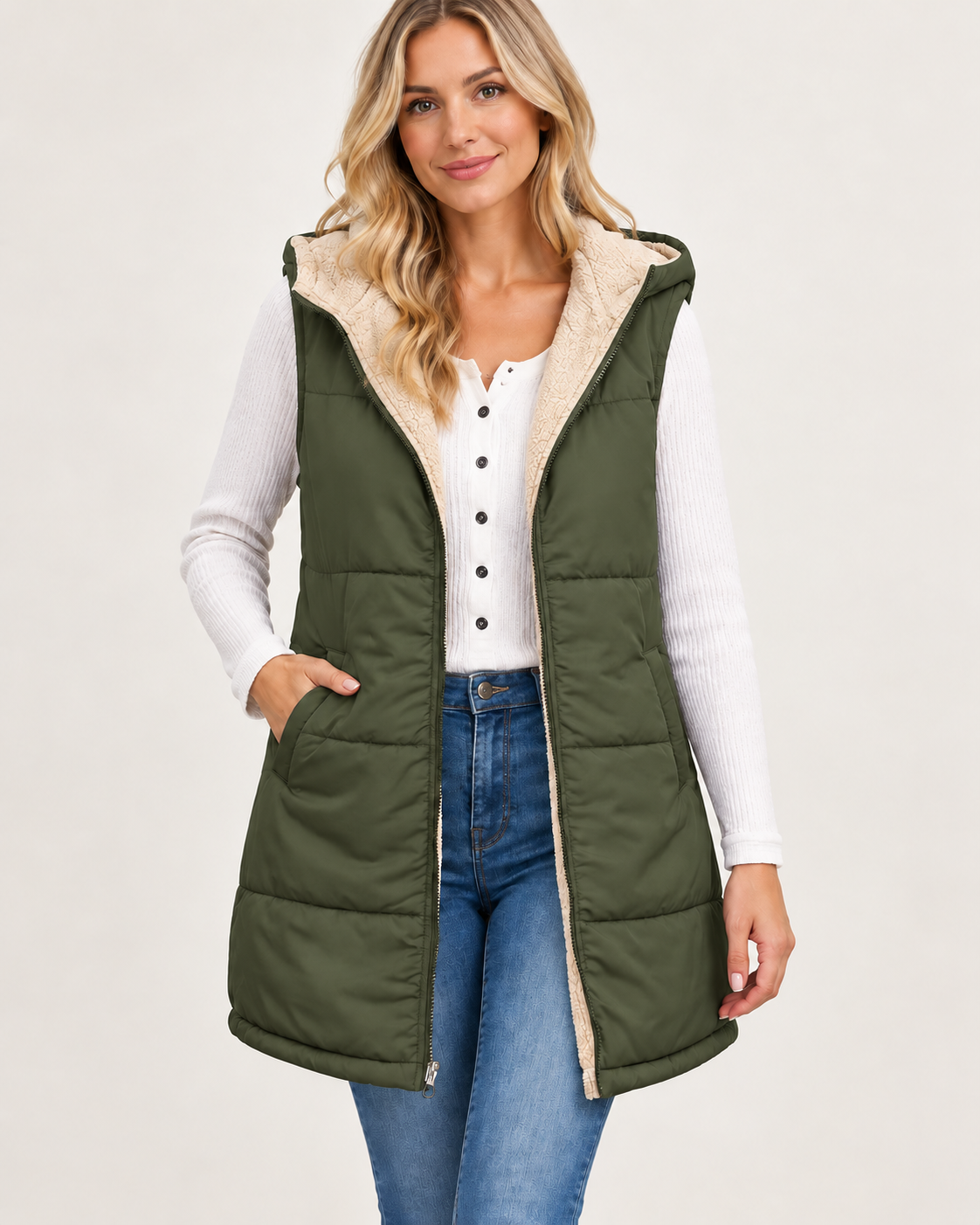Québélya ReversaChic™ – Gilet Douillet et Polyvalent